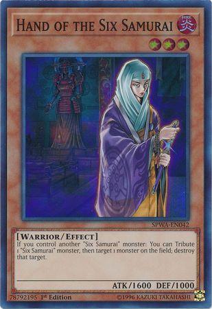 Hand of the Six Samurai SPWA-EN042 YuGiOh Spirit Warriors