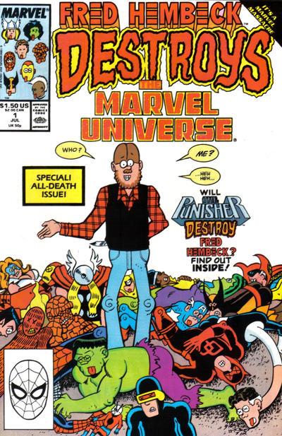 Fred Hembeck Destroys The Marvel Universe #1 (1989) Comic Books Fred Hembeck Destroys The Marvel Universe