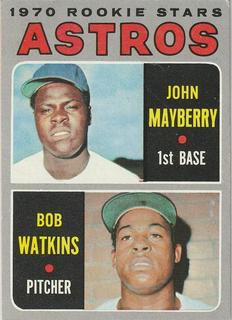 Astros 1970 Rookie Stars: John Mayberry / Bob Watkins