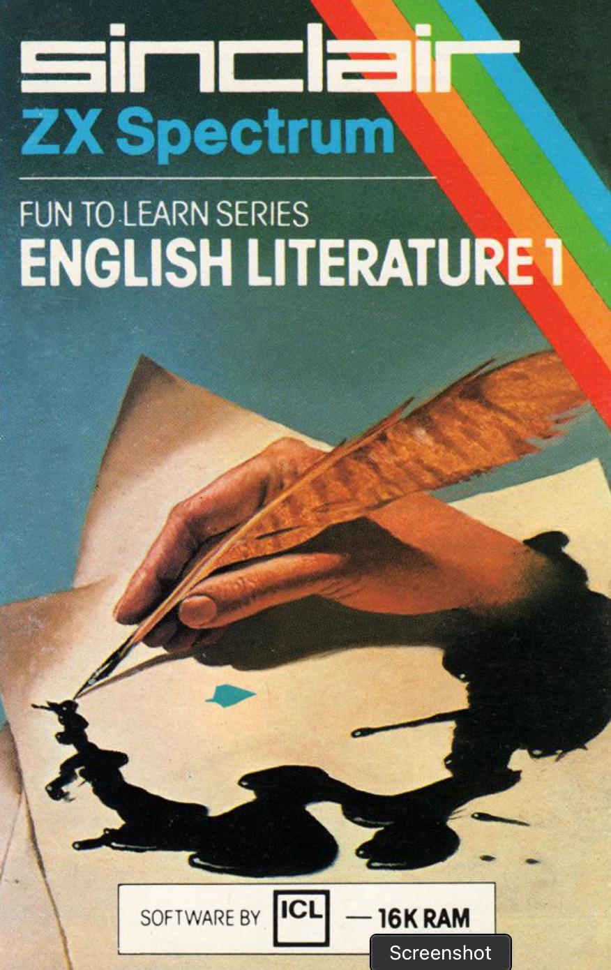 English Literature 1 ZX Spectrum