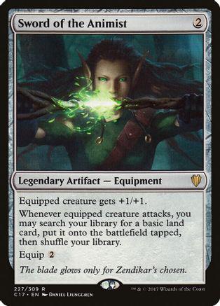 Sword of the Animist #227 Magic Commander 2017