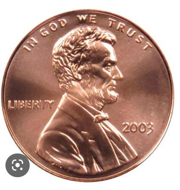 2003 Coins Lincoln Memorial Penny