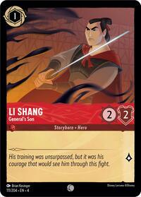 Li Shang - General's Son #111 Lorcana Ursula's Return