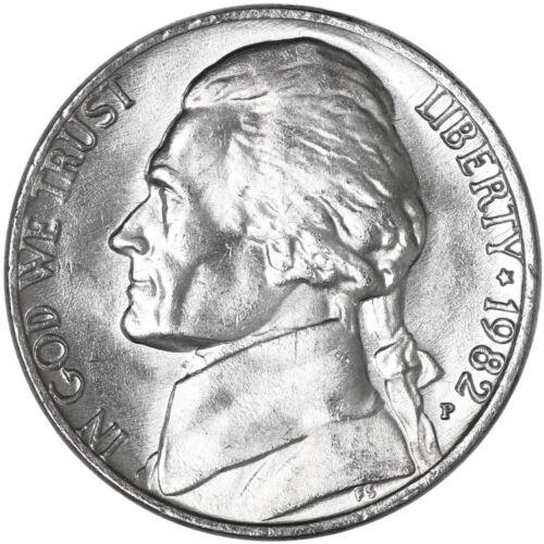 1982 P Coins Jefferson Nickel