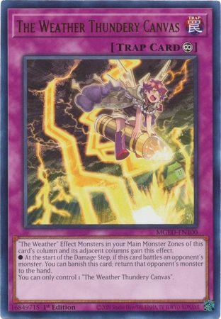 The Weather Thundery Canvas MGED-EN100 YuGiOh Maximum Gold: El Dorado