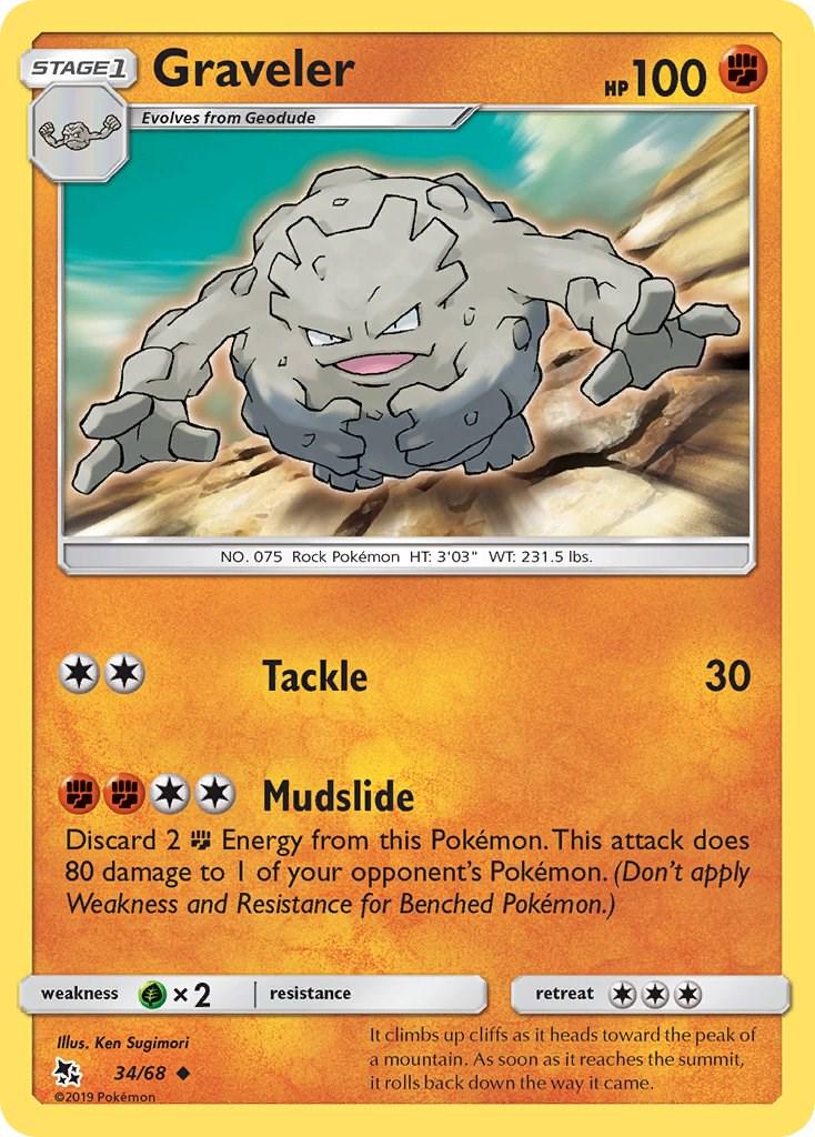 Graveler #34 Pokemon Hidden Fates