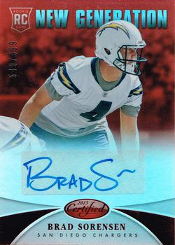 Brad Sorensen #268 2013 Panini Certified Mirror Signature Football