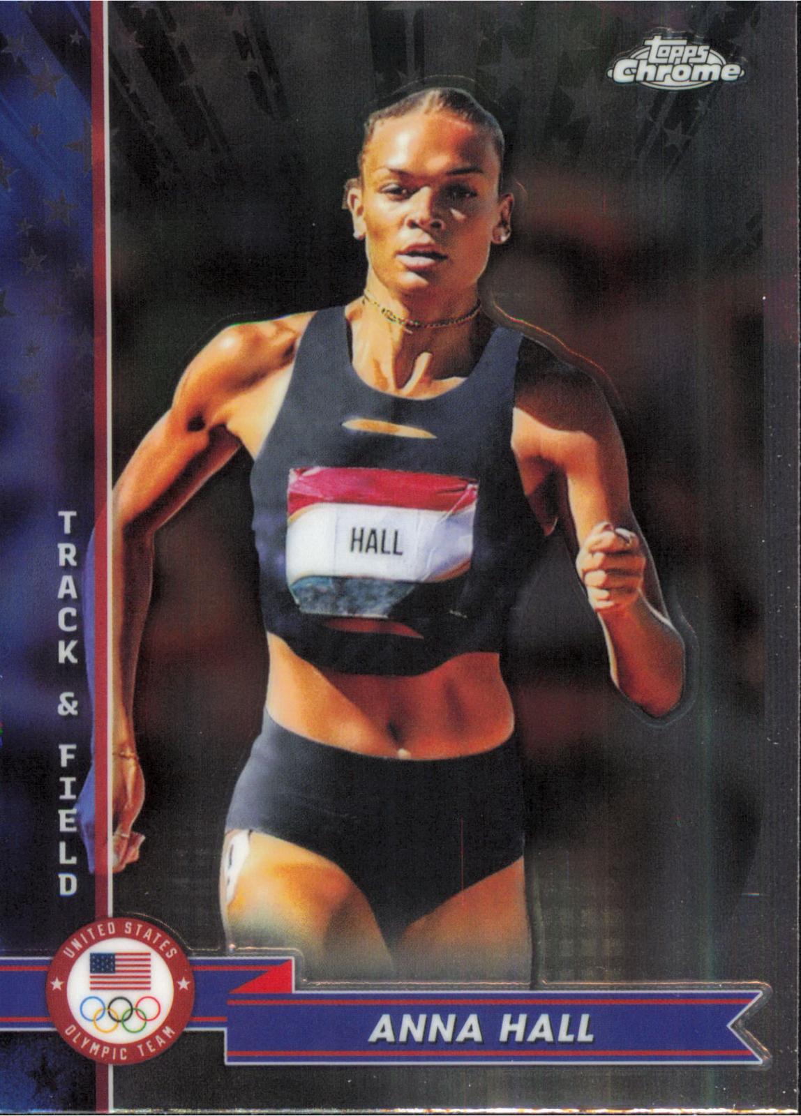 Anna Hall #43 2024 Topps Chrome US Olympics & Paralympic Hopefuls Basketball