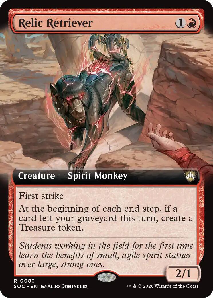 Tap to enlarge Relic Retriever – Extended Art, Magic Secrets of Strixhaven Commander