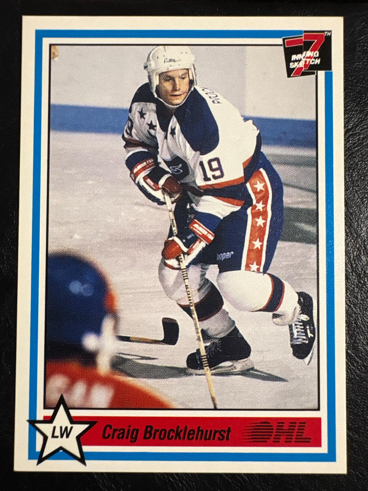 Craig Brocklehurst #27 1990 7th Inning Sketch Ohl Hockey