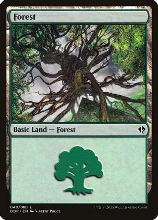 Forest #38 Magic Zendikar vs Eldrazi