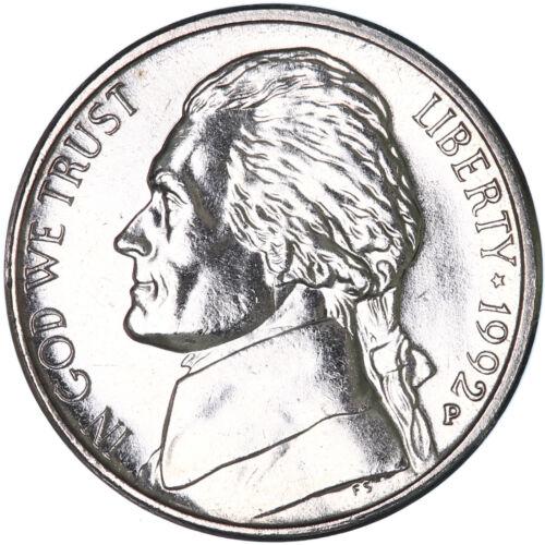1992 P Coins Jefferson Nickel