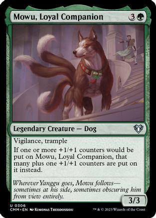 Mowu, Loyal Companion #306 Magic Commander Masters
