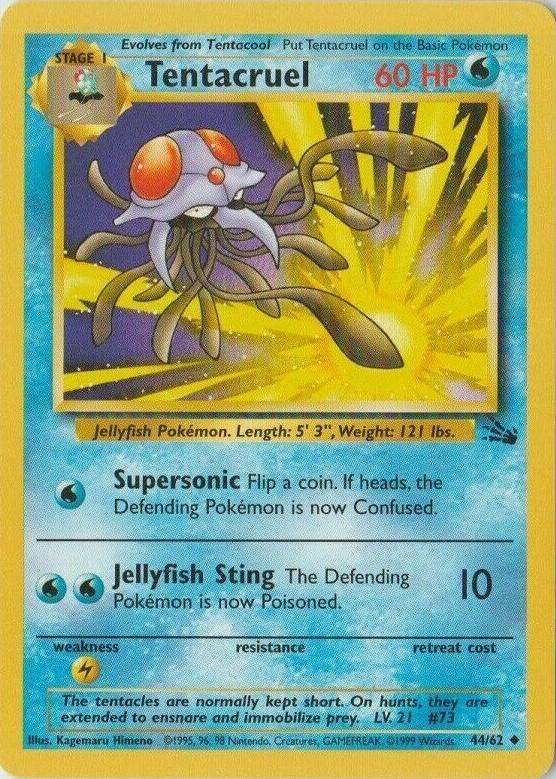 Tentacruel #44 Pokemon Fossil