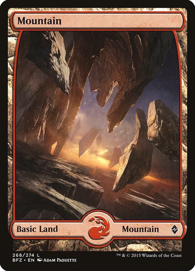 Mountain [Full Art Foil] (Magic Battle for Zendikar)