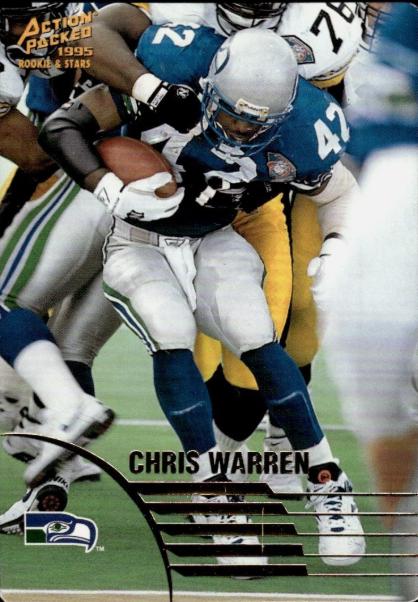 Chris Warren #77 1995 Action Packed Rookie & Stars Football