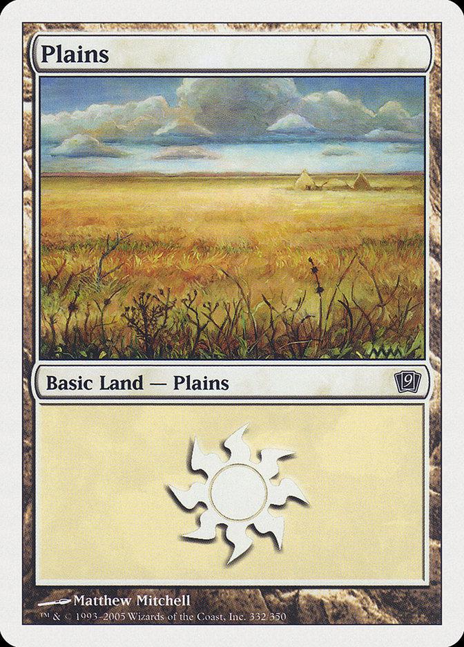 Plains #332 Magic 9th Edition