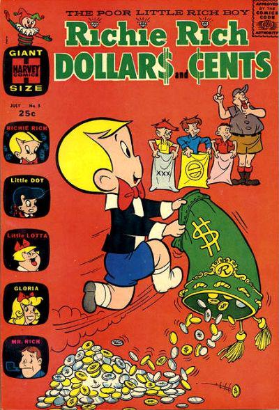Richie Rich Dollars and Cents #5 (1964) Comic Books Richie Rich Dollars and Cents