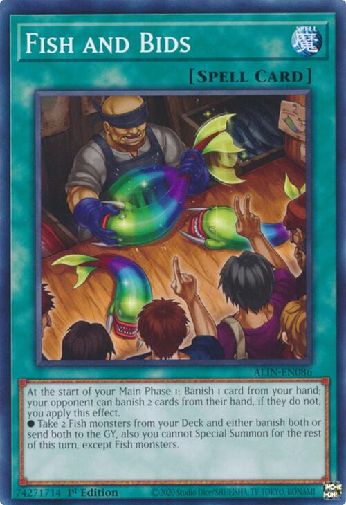 Fish and Bids ALIN-EN086 YuGiOh Alliance Insight