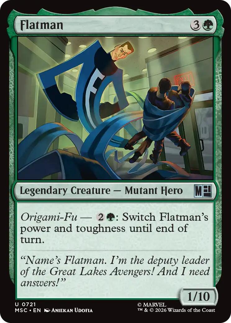 Flatman (Magic Marvel Super Heroes Commander)