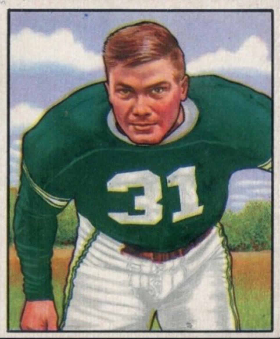 Richard Barwegan #40 Football Cards 1950 Bowman