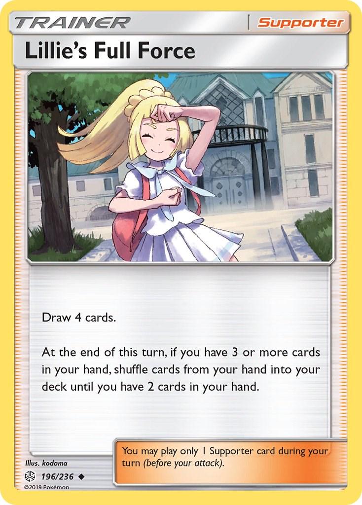 Lillie's Full Force #196 Pokemon Cosmic Eclipse
