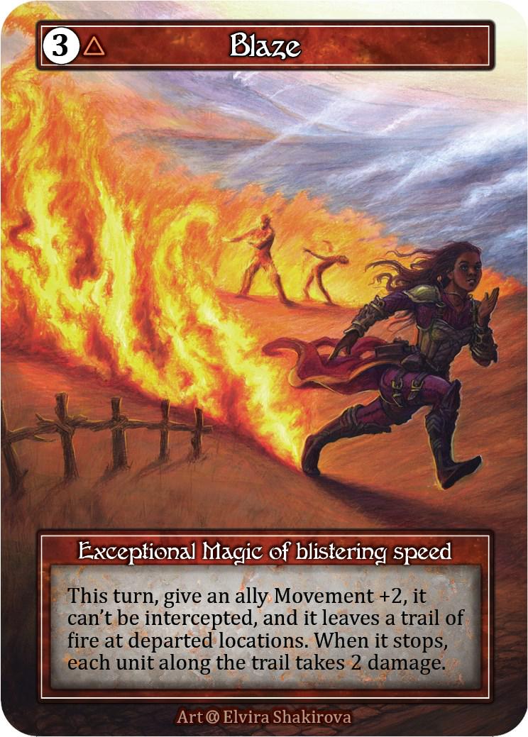 Blaze [Foil] (Sorcery: Contested Realms Alpha)