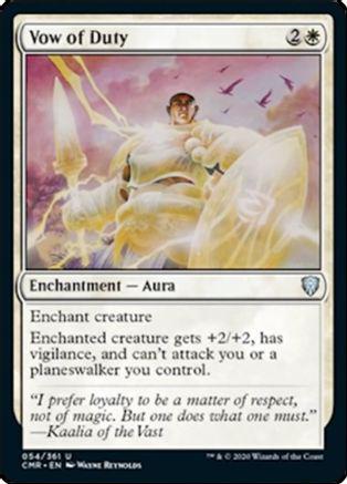 Vow of Duty Magic Commander Legends