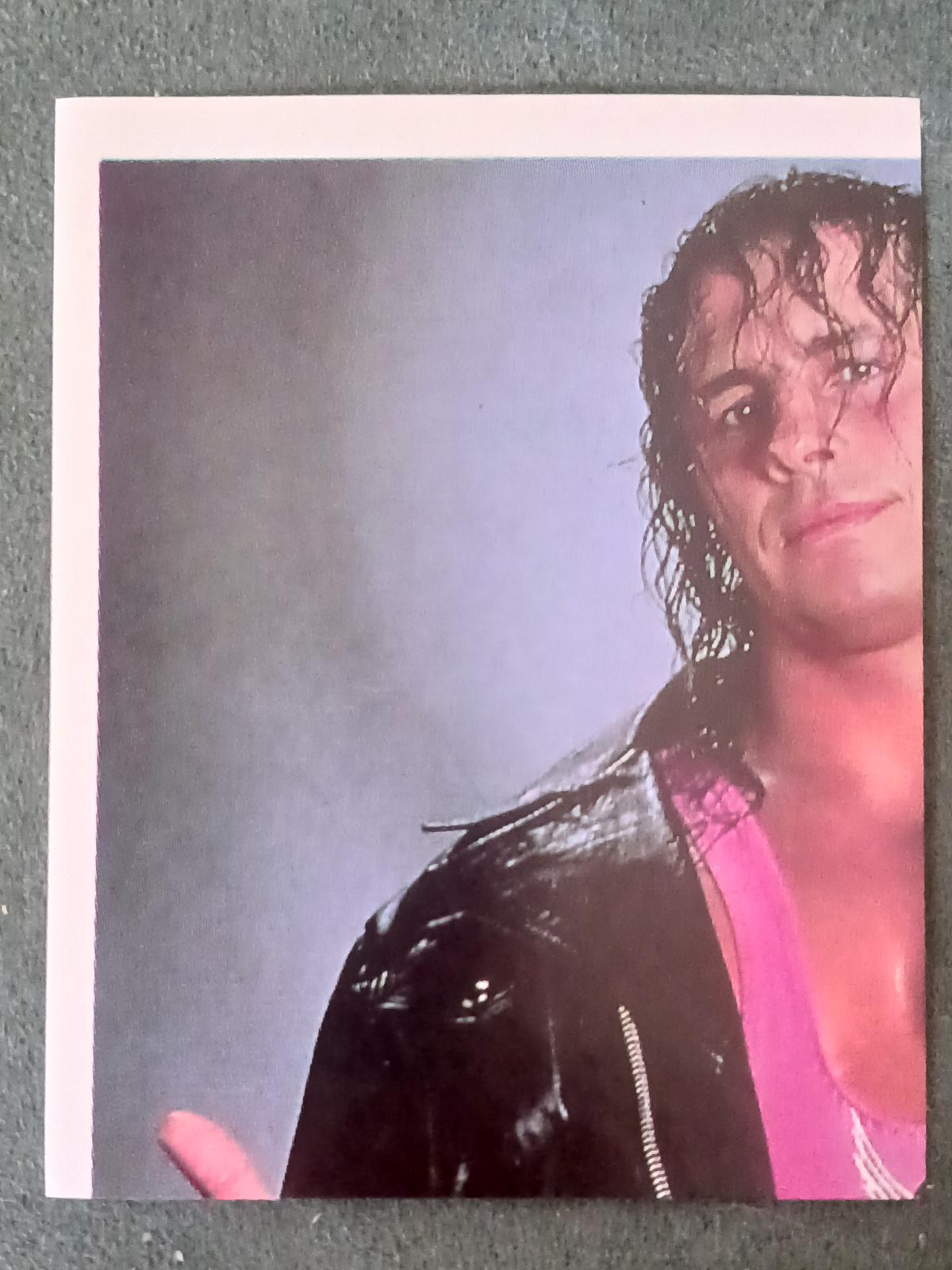 Bret Hart #39 Wrestling Cards 1992 Merlin WWF Stickers