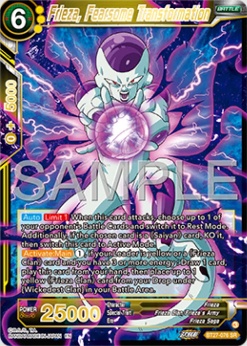 Frieza, Fearsome Transformation BT27-076 Dragon Ball Super: History of Z