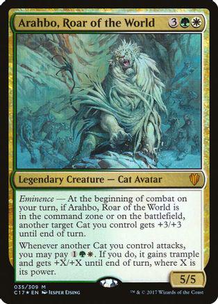 Arahbo, Roar of the World #35 Magic Commander 2017