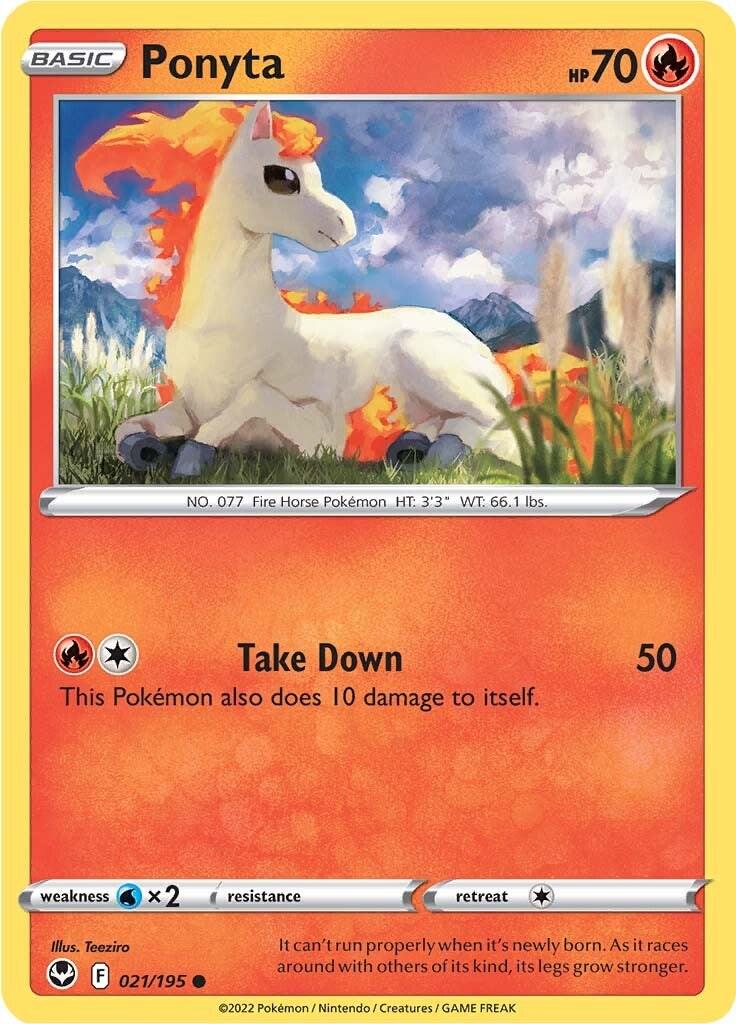 Ponyta #21 Pokemon Silver Tempest