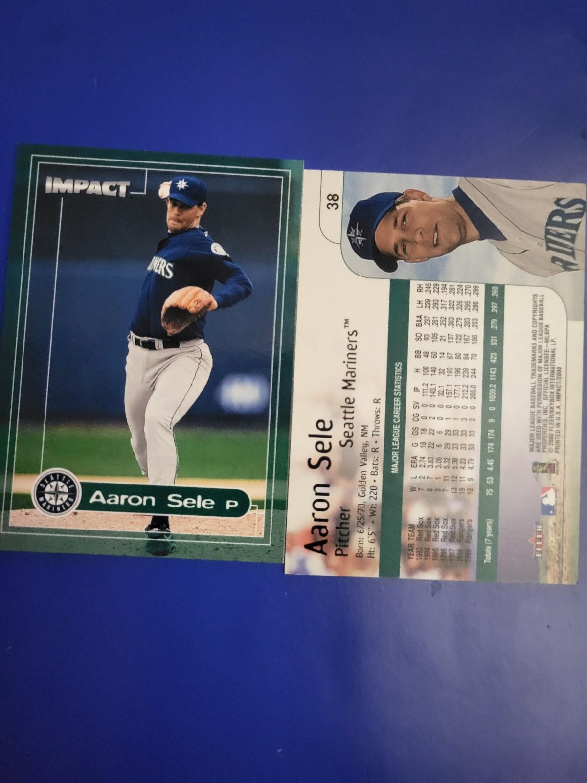 Aaron Sele #38 Baseball Cards 2000 Fleer Impact