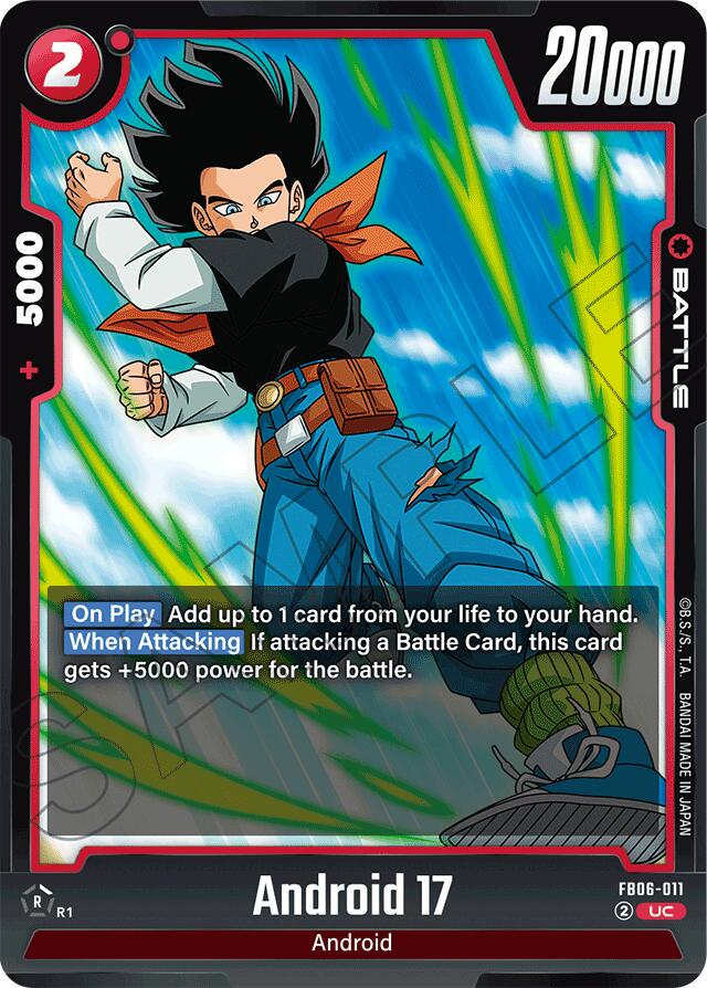 Android 17 FB06-011 Dragon Ball Super Rivals Clash