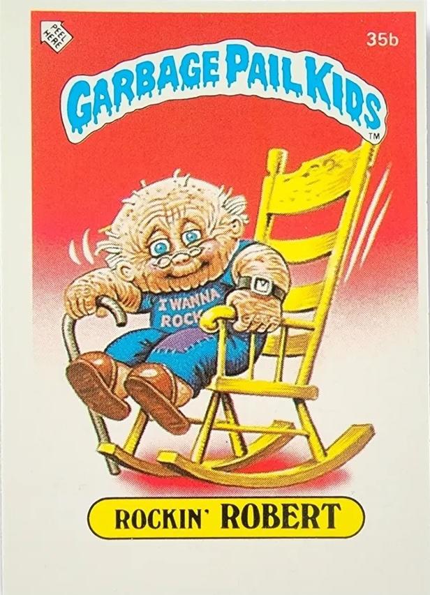 Rockin' ROBERT #35b 1985 Garbage Pail Kids
