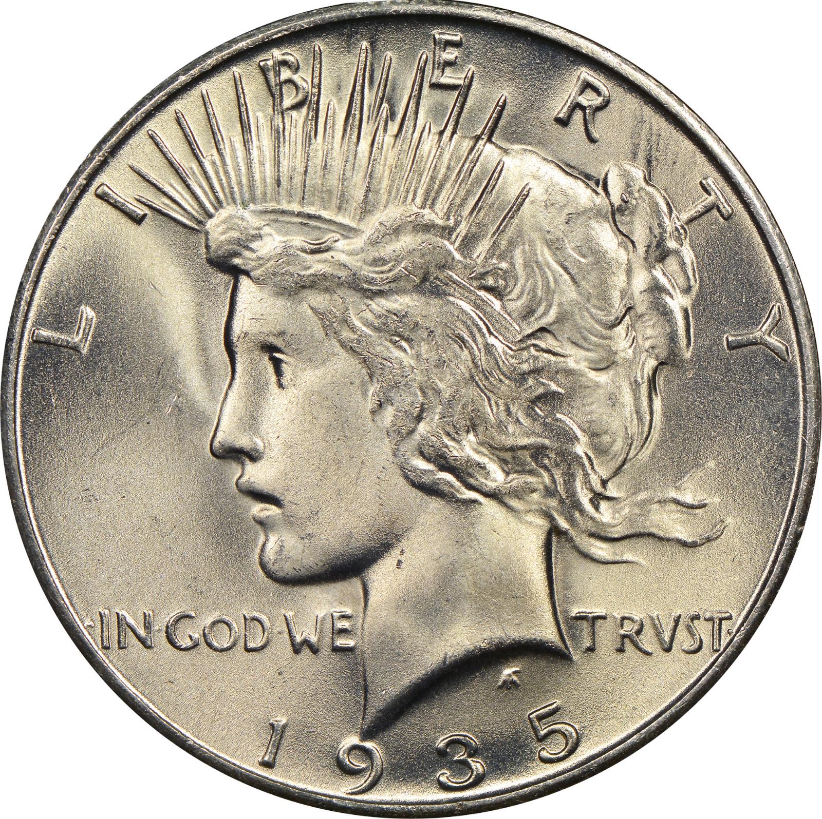 1935 S Coins Peace Dollar