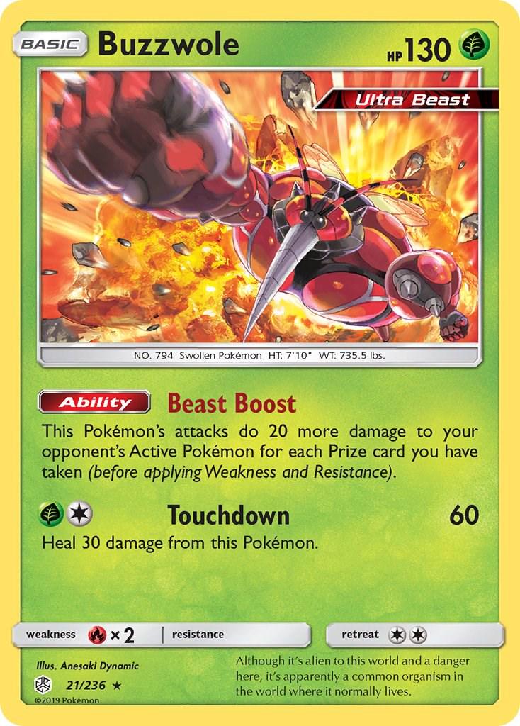 Buzzwole #21 Pokemon Cosmic Eclipse
