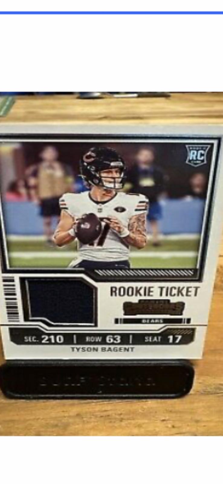 Tyson Bagent #TS34 Football Cards 2023 Panini Contenders Rookie Ticket Swatch