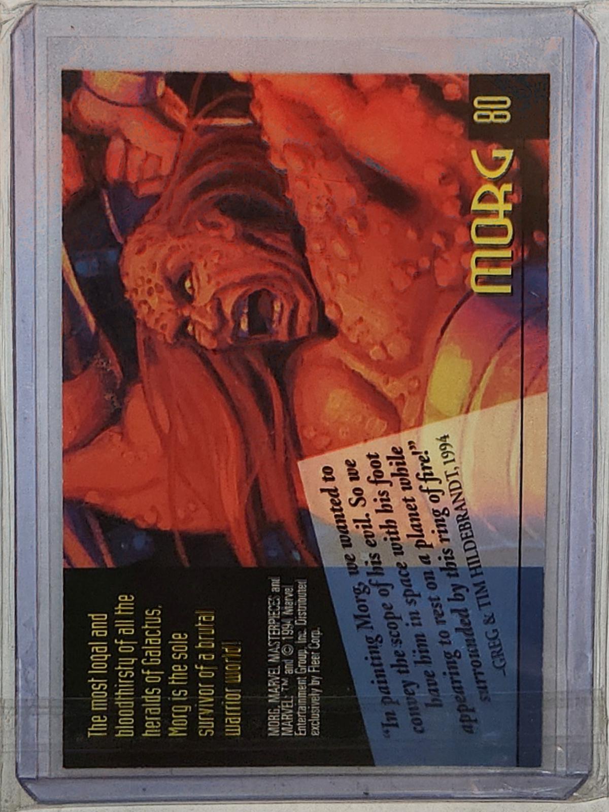 Morg [Gold Foil Signature] #80 Prices | Marvel 1994 Masterpieces ...
