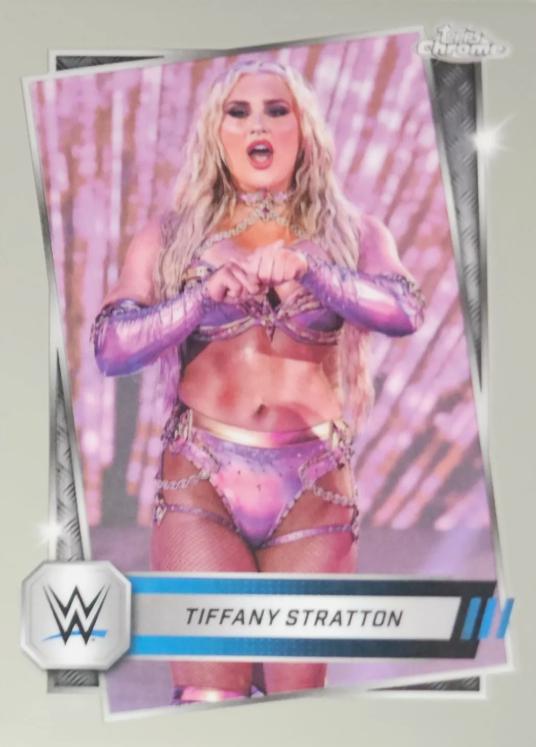 Tiffany Stratton #182 Wrestling Cards 2025 Topps Chrome WWE