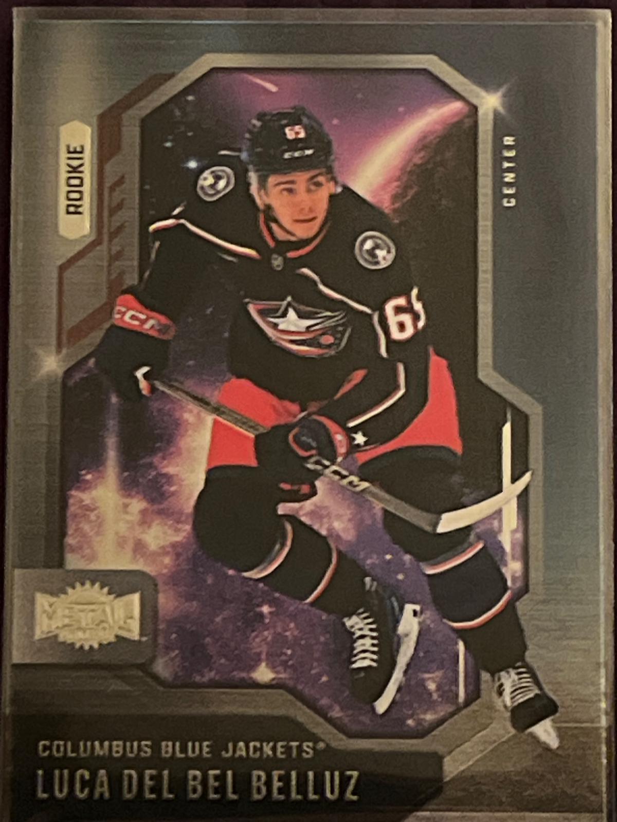 Luca Del Bel Belluz #118 Hockey Cards 2024 SkyBox Metal Universe