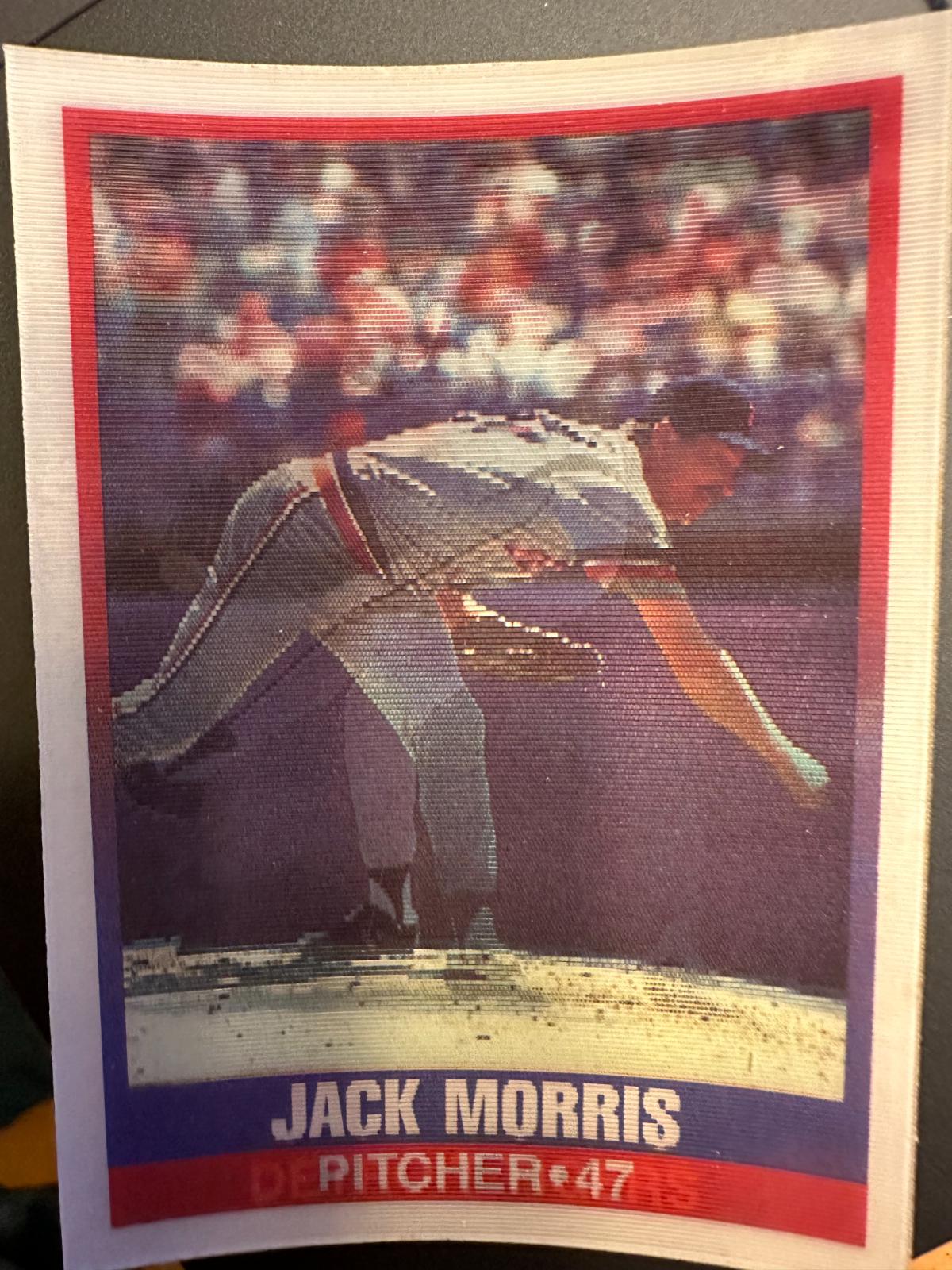 Jack Morris #5 Baseball Cards 1989 Sportflics