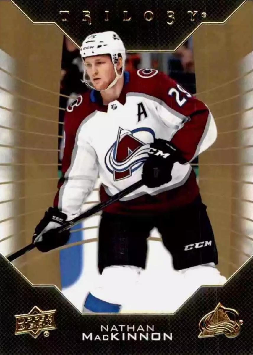 Nathan MacKinnon #6 Hockey Cards 2019 Upper Deck Trilogy