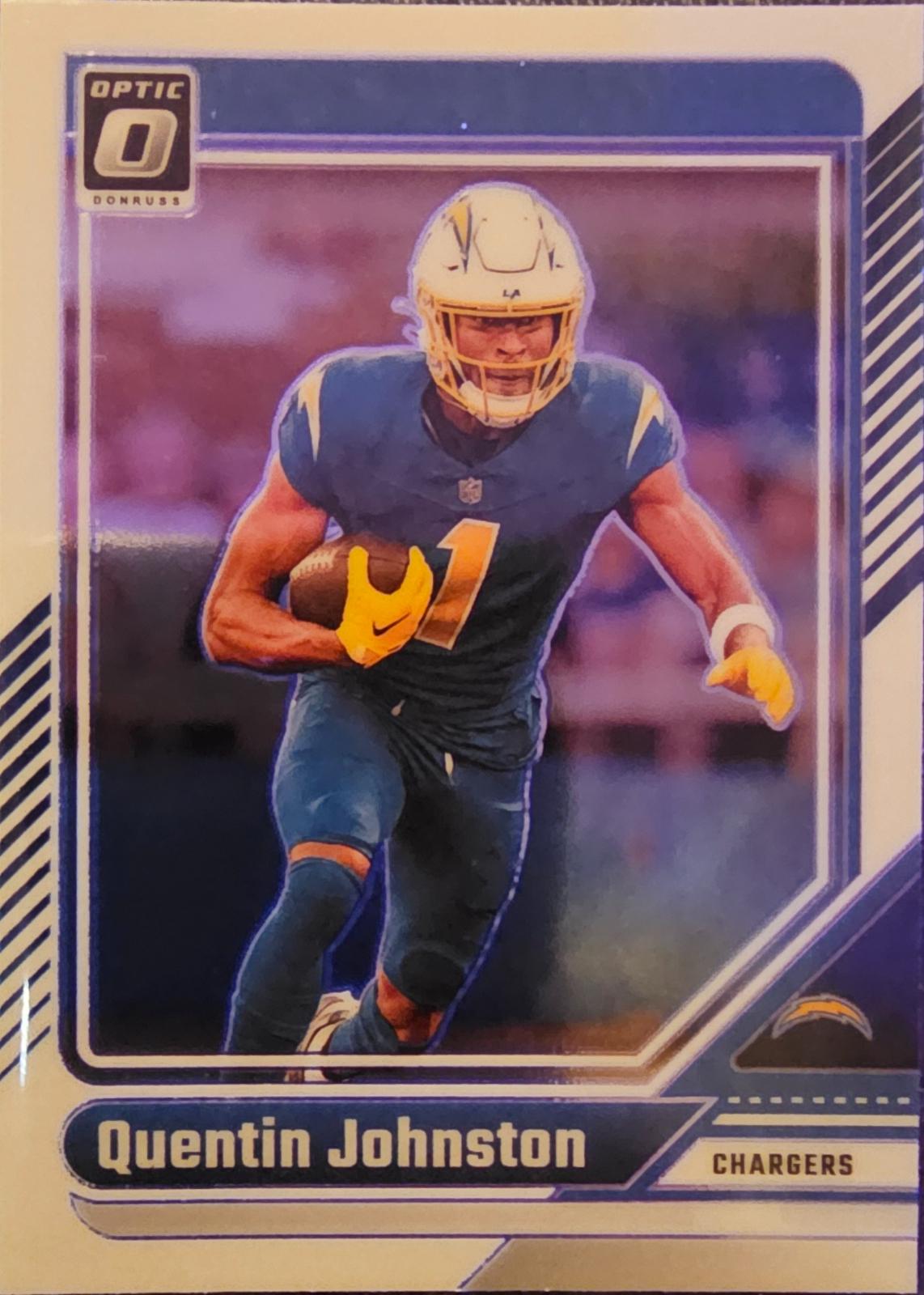 Quentin Johnston #108 Football Cards 2024 Panini Donruss Optic