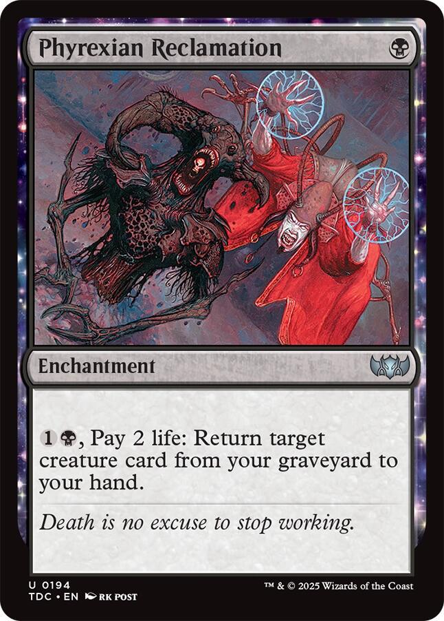 Phyrexian Reclamation #194 Magic Tarkir: Dragonstorm Commander