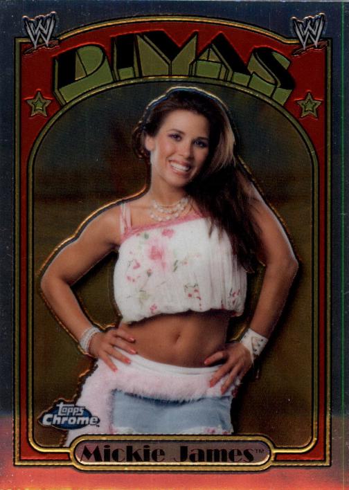 Mickie James #58 Wrestling Cards 2007 Topps Heritage II Chrome WWE