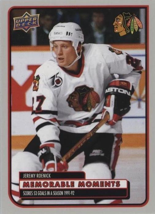 Jeremy Roenick #MM-19 2025 Upper Deck Chicago Blackhawks Centennial Memorable Moments Hockey