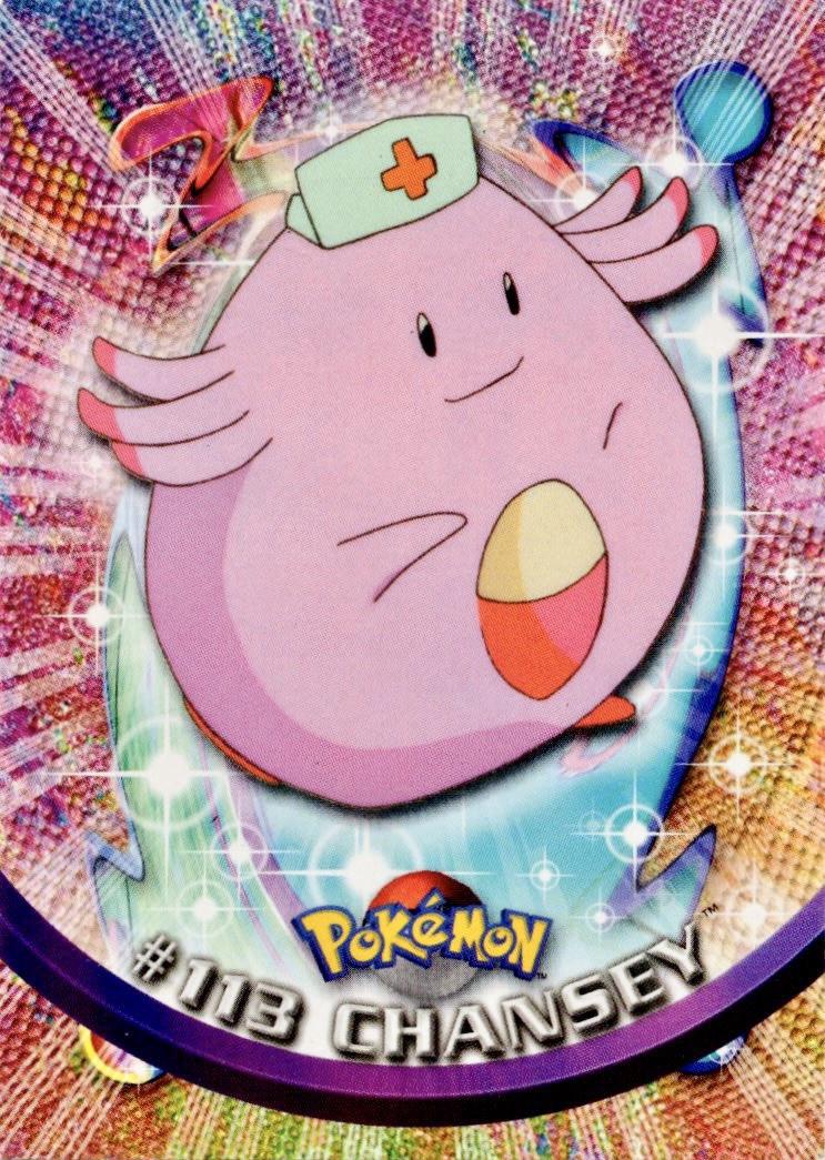 Chansey #113 Pokemon 2000 Topps TV