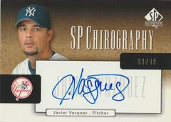 Javier Vazquez #CA-JV Baseball Cards 2004 SP Authentic Chirography Prices