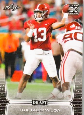 Tua Tagovailoa #2 Football Cards 2020 Leaf Draft